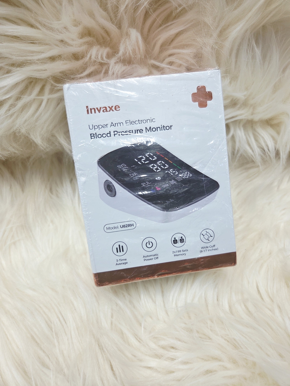 Invaxe Upper Arm Electronic Blood Pressure Monitor - White
